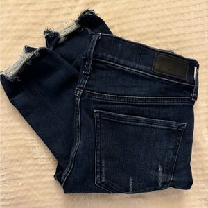 Express Jeans, dark wash stretch ankle. Size 2 regular